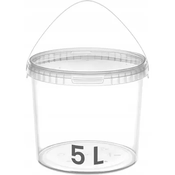 Dóza na potraviny Kbelík s víkem 50x 5 L plastový kbelík GARRONDA Atest pro styk s potravinami