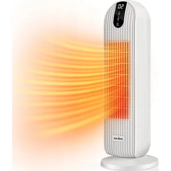 Topidlo Elektrický ohřívač Sejoy 2000W s keramickým topným tělesem, tichý, časovač 12h