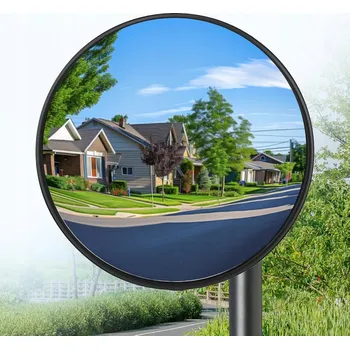 Zrcadlo ZRCADLO KONVEXNÍ SILNIČNÍ SKLADOVÉ SFÉRICKÉ NEROZBITNÉ RUKOJEŤ 30 cm
