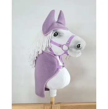 Hobby horsing Sada pro Hobby Horse A4: deka + náušníky - fialová Super Hobby Horse