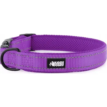 Obojek pro psa Materiálový obojek pro psa s odrazkou HUGGY DOGGY, velikost L