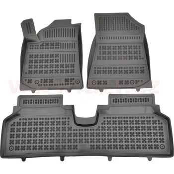 gumové koberečky černé s vyšším okrajem (el.verze, sada 3 ks)