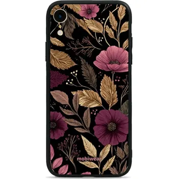 Pouzdro na mobilní telefon Lesklý kryt Mobiwear Glossy - Apple iPhone XR - G170G Fialová kvítka (Prémiové lesklé pouzdro, obal, kryt Mobiwear Glossy na mobil Apple iPhone XR - G170G Fialová kvítka, materiál Plast + TPU silikon - krytí po všech stranách, neošoupatelný potisk, tenké)