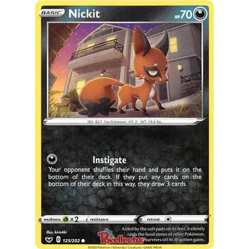 Sběratelská karetní hra Nickit 125/202 - Sword & Shield Typ karty: Non-Holo