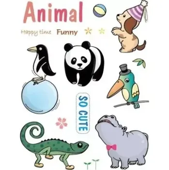 Dětské razítko Razítka gelová - Gelová razítka - Zvířátka "So cute"