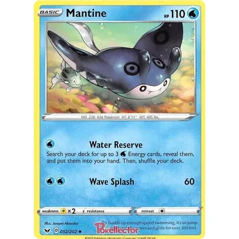 Sběratelská karetní hra Mantine 052/202 - Sword & Shield Typ karty: Non-Holo