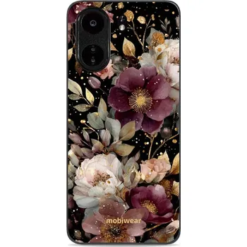 Lesklý kryt Mobiwear Glossy - Xiaomi Redmi 13C / Poco C65 - G169G Zlatavé kvítky (Prémiové lesklé pouzdro, obal, kryt Mobiwear Glossy na mobil Xiaomi Redmi 13C / Poco C65 - G169G Zlatavé kvítky, materiál Plast + TPU silikon - krytí po všech stranách,)
