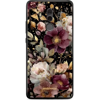 Pouzdro na mobilní telefon Lesklý kryt Mobiwear Glossy - Huawei Mate 10 Pro - G169G Zlatavé kvítky (Prémiové lesklé pouzdro, obal, kryt Mobiwear Glossy na mobil Huawei Mate 10 Pro - G169G Zlatavé kvítky, materiál Plast + TPU silikon - krytí po všech stranách, neošoupatelný potisk,)