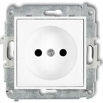 Elektrická zásuvka Bílá nástěnná Elektrická Zásuvka Karlik