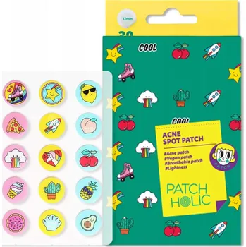 Léčba akné Barevné náplasti na pupínky PATCH HOLIC Spot Patch, 30 ks