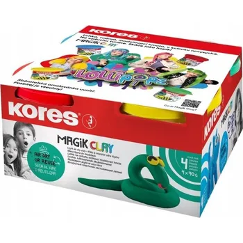 Modelovací hmota Kores modelína MAGIK CLAY LOLLIPOPZ mix 4 x 40g