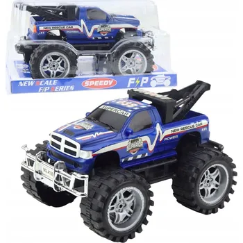 autíčko Terénní Záchranářské Auto s Pohonem na Zadní Kola a Tažným Zařízením - Modré