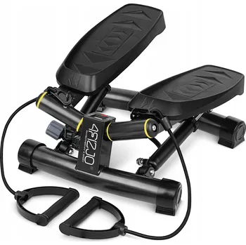 Stepper Twist stepper s lanky na cvičení fitness aerobiku, počítadlo, regulace 2v1