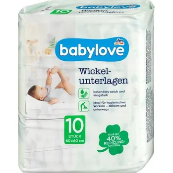 Přebalovací podložka Babylove Přebalovací podložky 10 Ks 60 cm x 60 cm