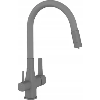 Vodovodní baterie Kuchyňská stojánková baterie Invena Lamour šedá
