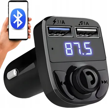 Příslušenství pro autorádio BLUETOOTH FM TRANSMITTER MP3 NABÍJEČKA PŘEHRÁVAČ BT AUDIO 2x USB