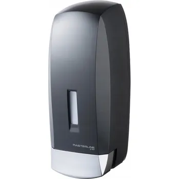 Dávkovač mýdla Ruční nástěnný dávkovač mýdla Bisk 1000 ml, černý/stříbrný