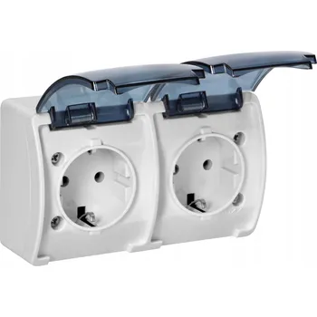 Elektrická zásuvka Orno Hermetická Elektrická Zásuvka bílá