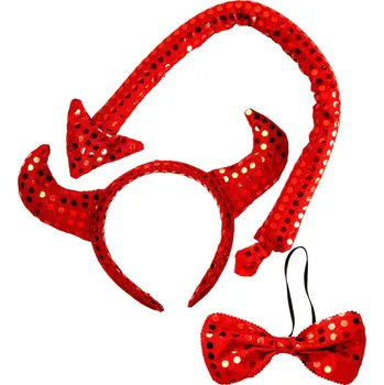 Čertí sada s glittry