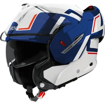 Helma na motorku AIROH přilba MATHISSE 2 Genius modro-červená lesklá 2026 - L