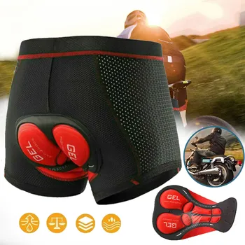 Cyklistické kalhoty PÁNSKÉ CYKLISTICKÉ KRAŤASY S GELOVOU VÝSTELKOU, CYKLISTICKÉ KRAŤASY S 5D GELOVOU VLOŽKOU