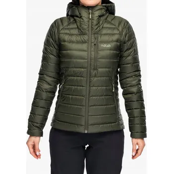 Dámská bunda Dámská péřová bunda Rab Microlight Alpine Jacket - army 10 (S)