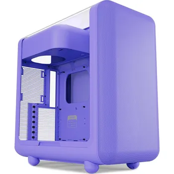 PC skříň HYTE skříň X50 Taro Milk prosklená zaoblená bočnice bez zdroje 1x USB-C 2x USB-A