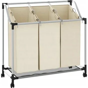 Koš na prádlo Koš na prádlo VidaXL 60 l béžový