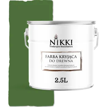 barva a nátěr na dřevo KRYCÍ BARVA NA DŘEVO NA DVEŘE A RENOVACE ZELENÁ TRAVNATÁ 6010 LESK 2,5L