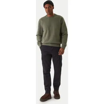 Pánské kalhoty Aeronautica Militare Kalhoty z materiálu 252PA1633UCT03399 Tmavomodrá Tapered Fit 52