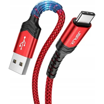 Datový kabel Kabel Jsaux USB - USB-C 2 m červený