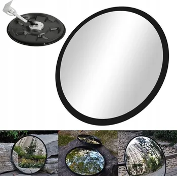 Zrcadlo ZRCADLO KONVEXNÍ SILNIČNÍ SKLADOVÉ SFÉRICKÉ NEROZBITNÉ RUKOJEŤ 30 cm