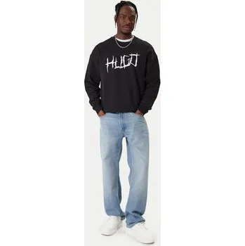 Pánské oblečení HUGO Mikina Namenex 50554392 Černá Regular Fit XXL