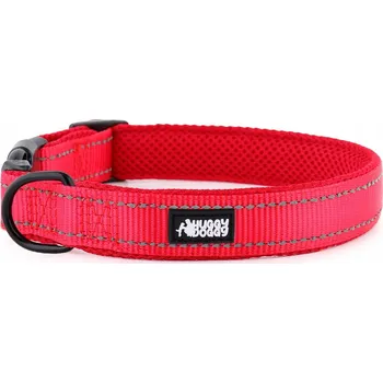 Obojek pro psa Materiálový obojek pro psa s odrazkou HUGGY DOGGY vel. M