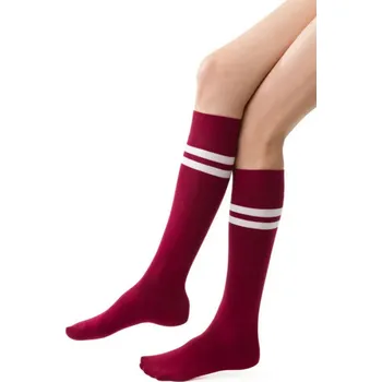 Dámské punčochy Dámské vzorované podkolenky 20O Steven, bílá 35-37 i170_OM002072D