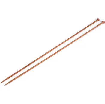 Nástroj na niť a příze Rovné jehlice 3,5 mm bambus bambus tmavý 1 pár