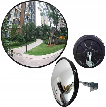 Zrcadlo NEROZBITNÉ ZRCADLO SILNIČNÍ SKLADOVÉ ZRCADLO 30 CM SFÉRICKÉ