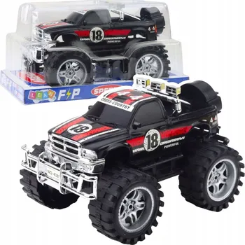 autíčko Terénní Auto s Pohonem Zadních Kol, Velká Kola, Červeno-Černé