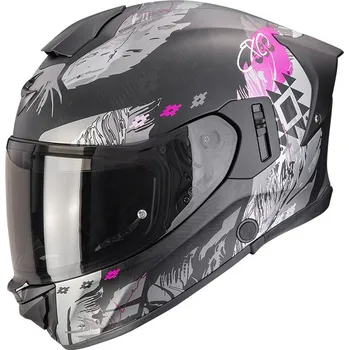 Helma na motorku SCORPION přilba EXO-530 AIR Hadji matt black/pink - M