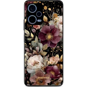 Pouzdro na mobilní telefon Lesklý kryt Mobiwear Glossy - Xiaomi Redmi Note 12 Pro 5G / Poco X5 Pro 5G - G169G Zlatavé kvítky (Prémiové lesklé pouzdro, obal, kryt Mobiwear Glossy na mobil Xiaomi Redmi Note 12 Pro 5G / Poco X5 Pro 5G - G169G Zlatavé kvítky, materiál Plast + TPU silik