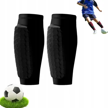Chránič holeně pro bojový sport FOTBALOVÉ CHRÁNIČE ČERNÉ 2 KS: CHRÁNIČE HOLENÍ PRODYŠNÉ