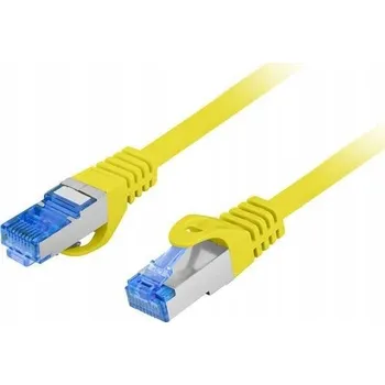 Síťový kabel Patchcord Lanberg S/FTP kat.6A 0,25 m LSZH CCA fluke passed žlutý