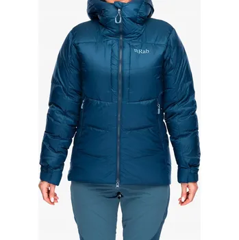 Dámská větrovka Dámská péřová bunda Rab Positron Pro Hoody - tempest blue, velikost 10 (S)