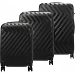 SADA PEVNÝCH CESTOVNÍCH KUFRŮ NA ČTYŘECH KOLEČKÁCH PIERRE CARDIN