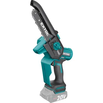 Motorová pila EXTOL INDUSTRIAL pila řetězová aku jednoruční SHARE20V, 13cm, BRUSHLESS, bez baterie a nabíječky