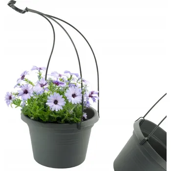 Květináč Květináč 20 cm, plast, šedý