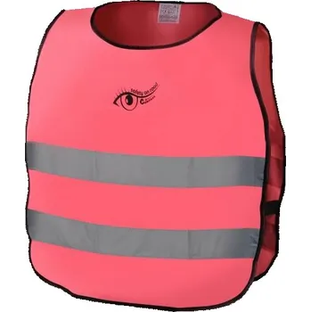 Vesta výstražná reflexní dětská - růžová