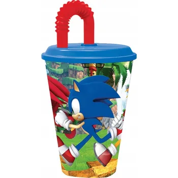 Hrnek s brčkem Stor Sonic 430 ml