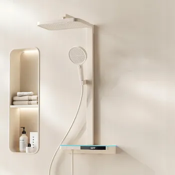 Sprchový set ZREE ZESTAW PRYSZNICOWY Zestaw Sprchový Set s Hlavovou Sprchou, Nástěnná Baterie