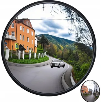 Zrcadlo NEROZBITNÉ ZRCADLO SILNIČNÍ SKLADOVÉ ZRCADLO 30 CM SFÉRICKÉ